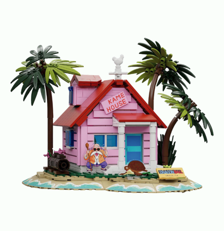Dragon Ball - Kame House Building Block Construction Set with Acrylic Figures (660 Pieces)