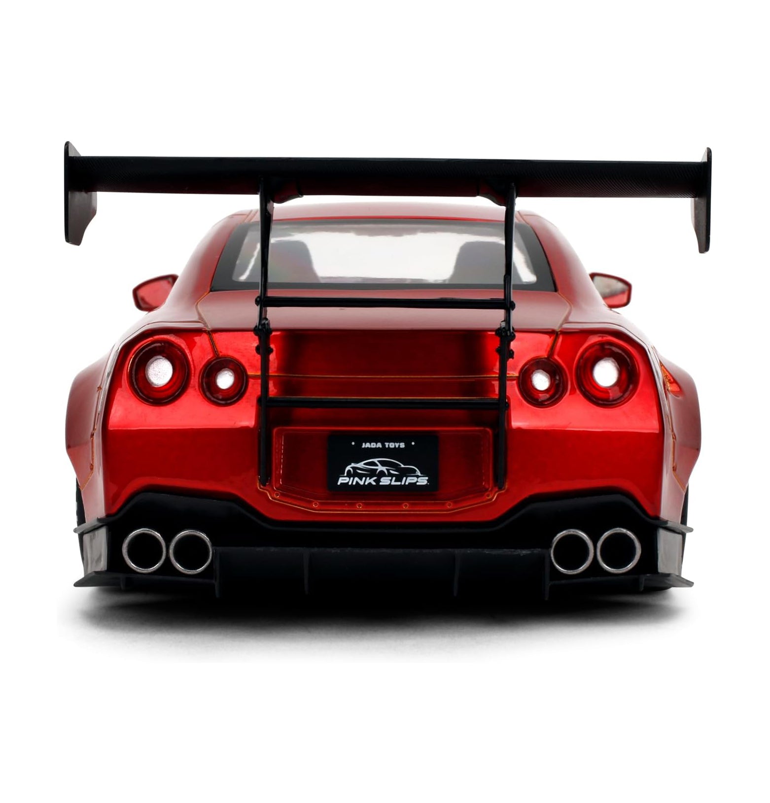 Jada Pink Slips Nissan GT-R R35-1:18 Scale Diecast Model with Opening Doors and Working Steering - for Collectors