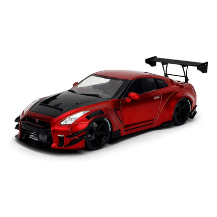 Jada Pink Slips Nissan GT-R R35-1:18 Scale Diecast Model with Opening Doors and Working Steering - for Collectors