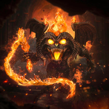 Iron Studios Collectible Statue Balrog Lord of The Rings Minico Polystone Resin