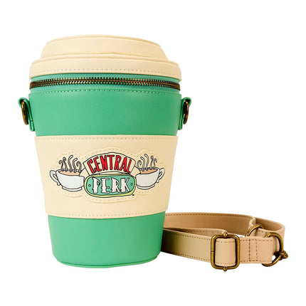 Loungefly Friends Central Perk to-Go Coffee Cup Figural Scented Crossbody Bag