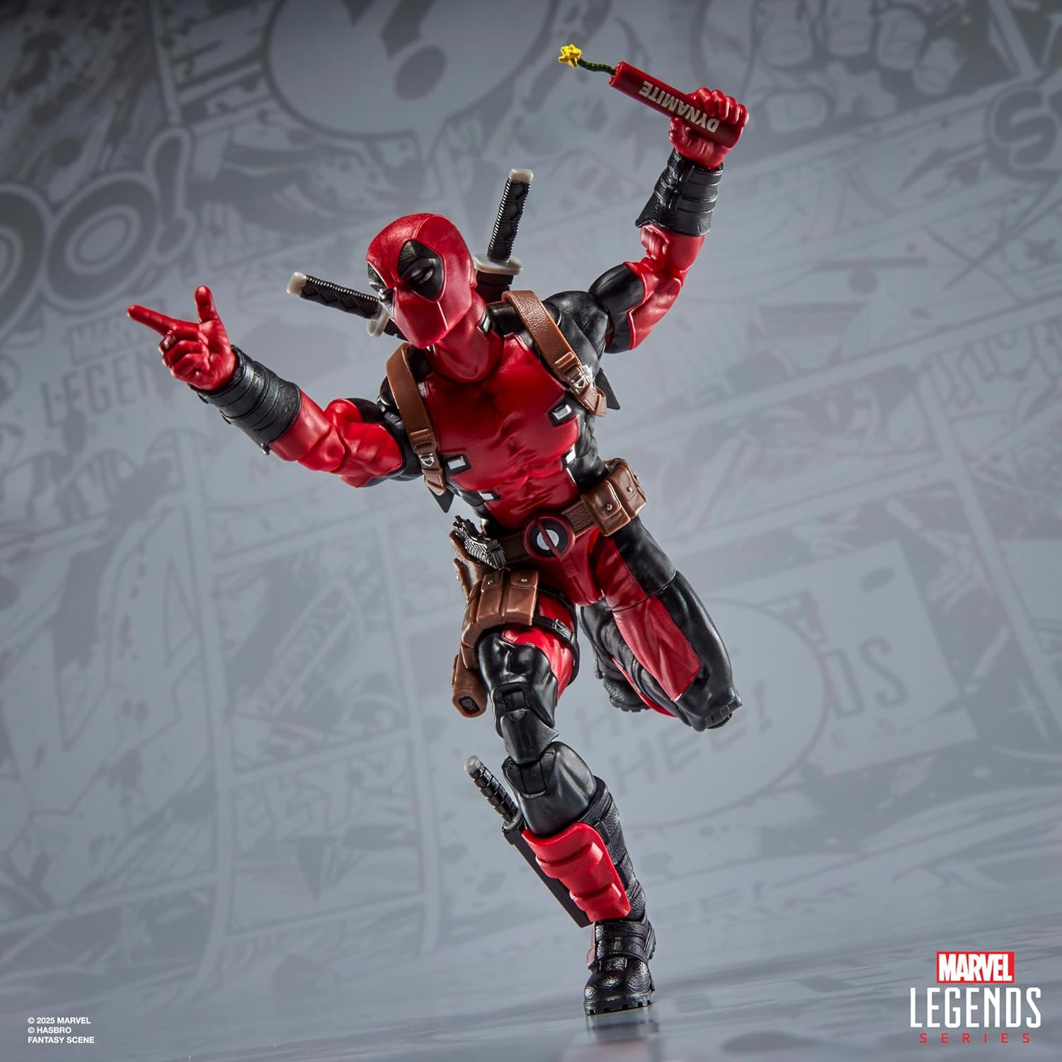 Marvel Legends Maximum Series Deadpool, Deluxe Deadpool Comics Collectible 6-Inch Action Figure with 24 Accessories Including X-Force’s Doop
