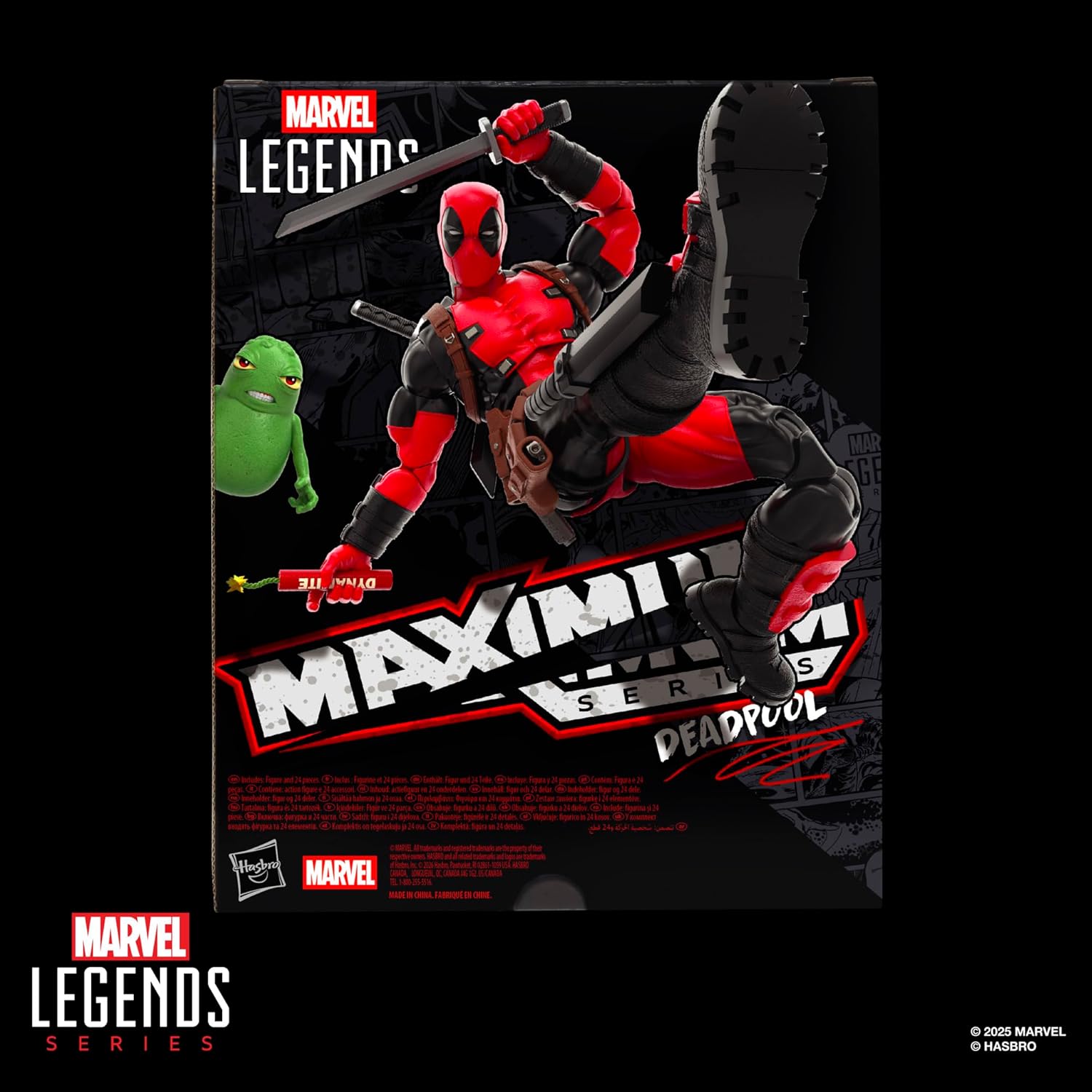 Marvel Legends Maximum Series Deadpool, Deluxe Deadpool Comics Collectible 6-Inch Action Figure with 24 Accessories Including X-Force’s Doop