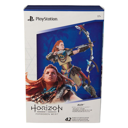 PlayStation Horizon Forbidden West, Deluxe 6” Aloy Action Figure with 15 Accessories, The Shapes Collection