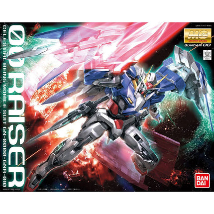 Bandai Hobby - 1/100 MG Gundam 00, GN-0000+GNR-010 00 Raiser Gundam Model Kit