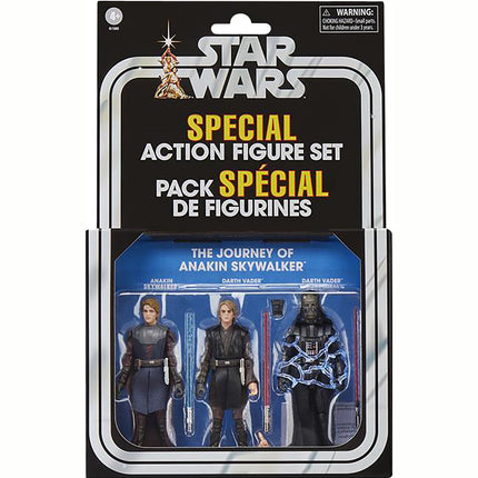 Star Wars Vintage Collection The Journey of Anakin Skywalker, Star Wars 3.75" Premium Collectible Action Figure 3-Pack