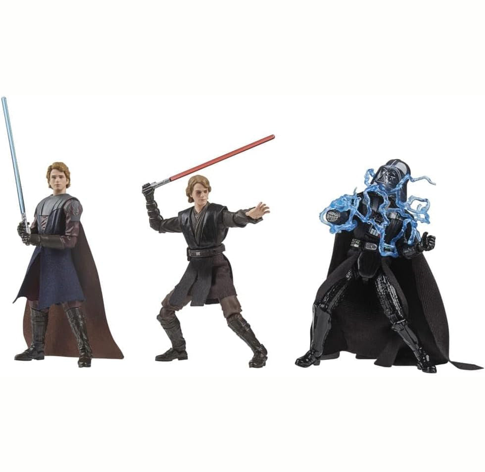 Star Wars Vintage Collection The Journey of Anakin Skywalker, Star Wars 3.75" Premium Collectible Action Figure 3-Pack