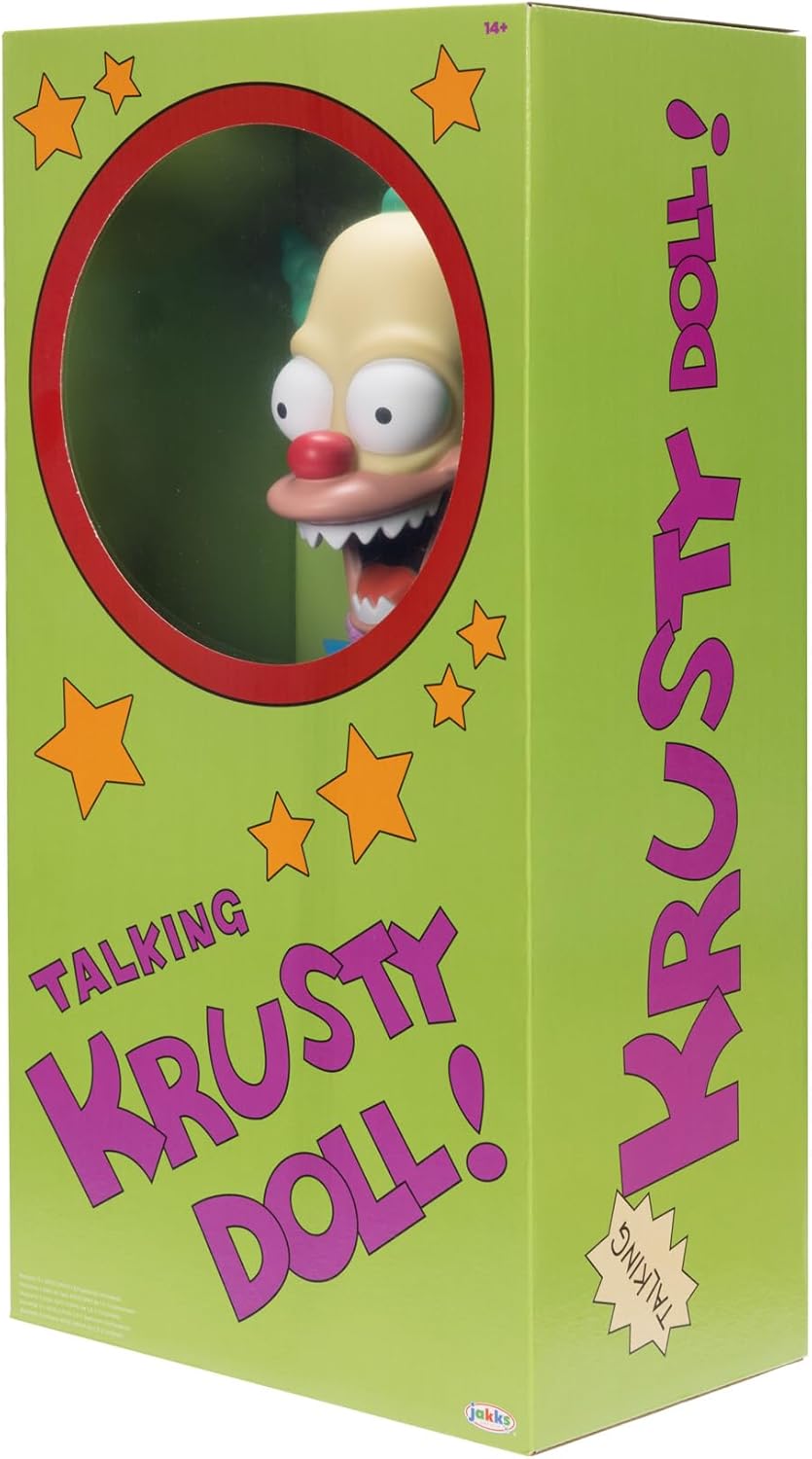 The Simpsons Talking Krusty Doll Plush, 16-Inches Tall Good and Evil K