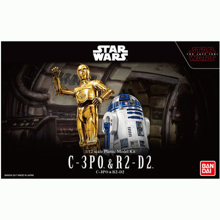 Bandai Hobby - 1/12 Star Wars C-3PO & R2-D2, Model Kit