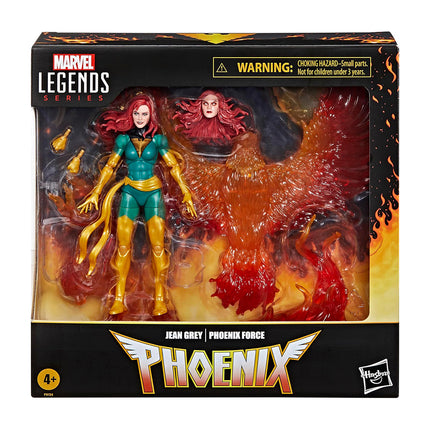 Marvel Legends Series Jean Grey with Phoenix Force Display, Deluxe X-Men Comics Collectible 6-Inch Action Figure