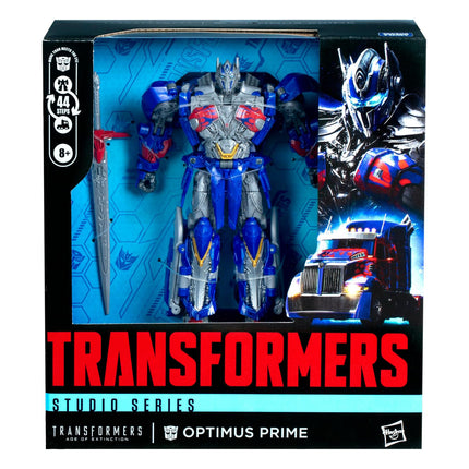 Transformers Toys Studio Series Leader Class Age of Extinction Optimus Prime, 8.5-inch Converting Action Figure