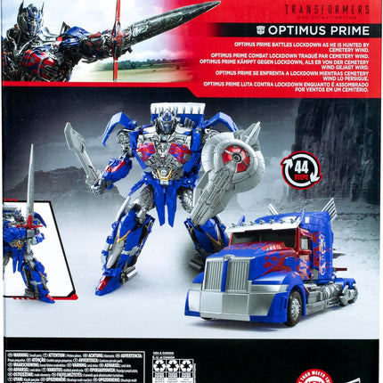 Transformers Toys Studio Series Leader Class Age of Extinction Optimus Prime, 8.5-inch Converting Action Figure