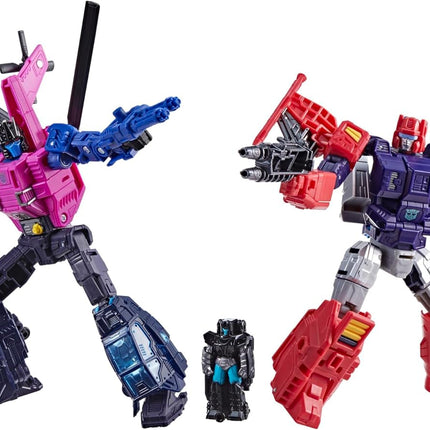 Transformers Age of The Primes Wreck 'n Doom Collection Topspin vs Spinister 5.5-inch Converting Action Figure (Amazon Exclusive)