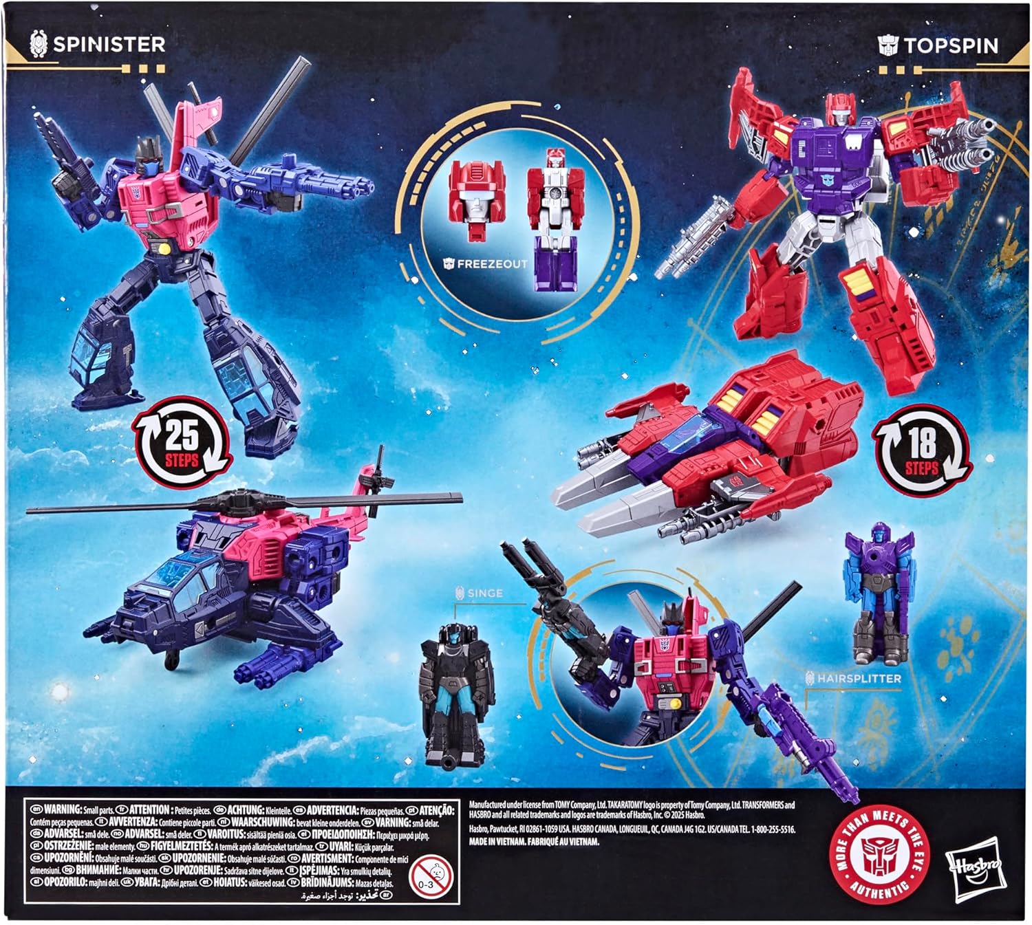Transformers Age of The Primes Wreck 'n Doom Collection Topspin vs Spinister 5.5-inch Converting Action Figure (Amazon Exclusive)
