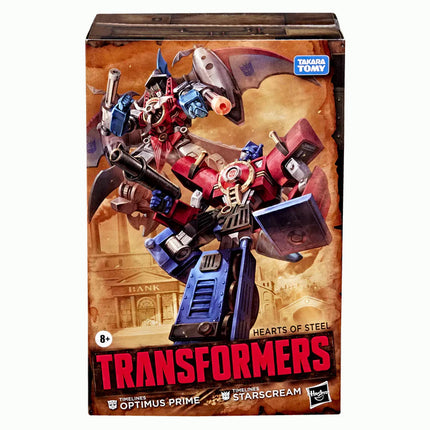 Transformers Timelines - Comic Edition Optimus Prime & Starscream Action Figures