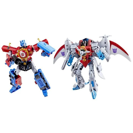 Transformers Timelines - Comic Edition Optimus Prime & Starscream Action Figures