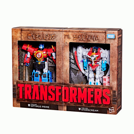 Transformers Timelines - Comic Edition Optimus Prime & Starscream Action Figures