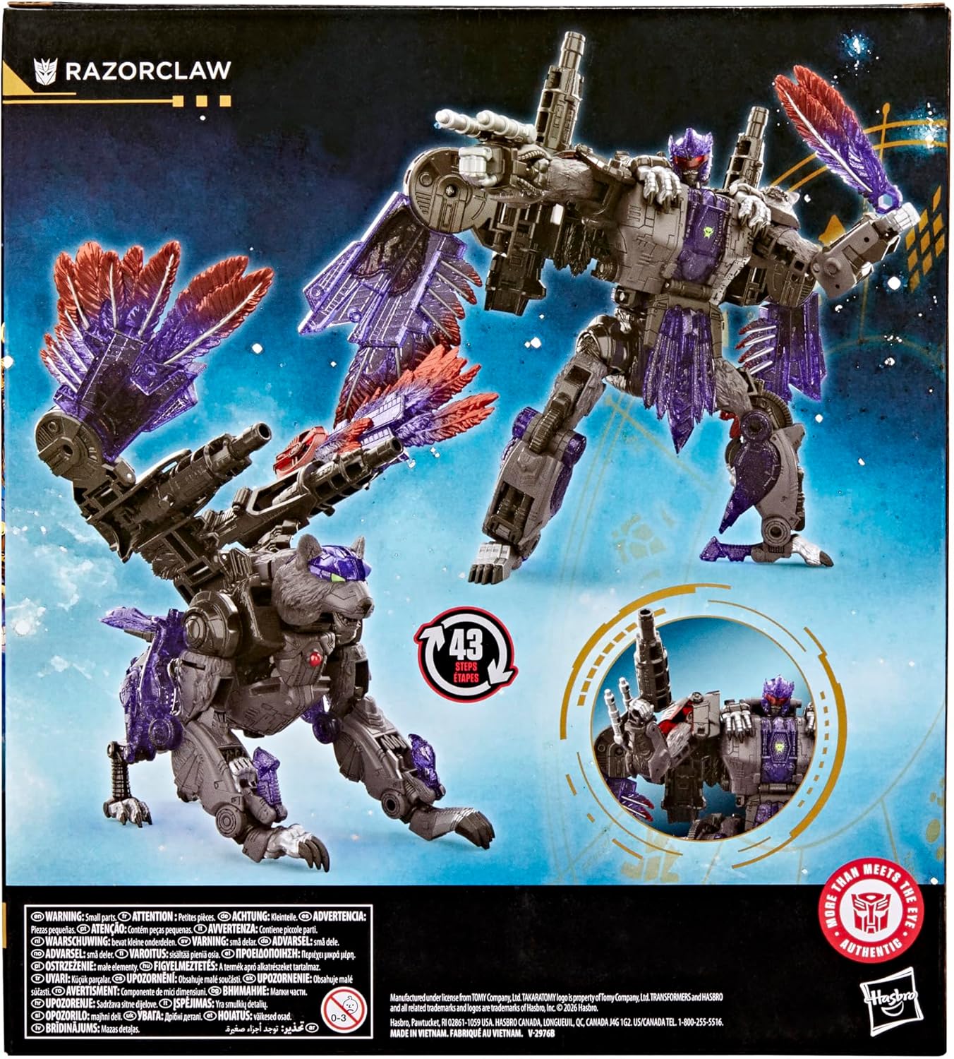 Transformers Age of The Primes Razorclaw, Leader Class 7.5-Inch Converting Action Figure