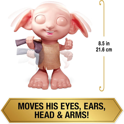 Harry Potter, Interactive Magical Dobby Elf Doll with Sock, over 30 Sounds & Phrases, 8.5-inch
