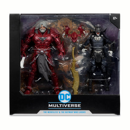 McFarlane Toys - DC Multiverse Batman Who Laughs (Knight Armor) & The Merciless (Dark Multiverse) 7in Figures and Mega Figure 2-pack