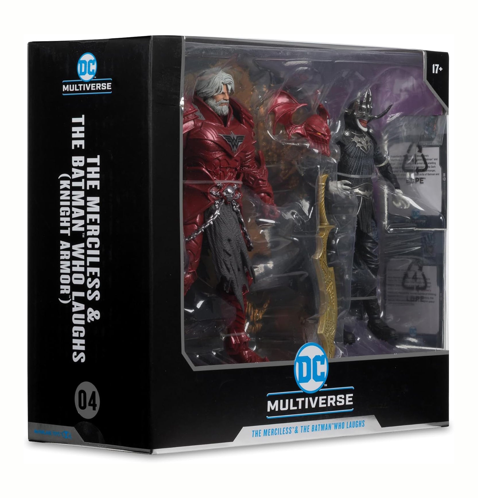 McFarlane Toys - DC Multiverse Batman Who Laughs (Knight Armor) & The Merciless (Dark Multiverse) 7in Figures and Mega Figure 2-pack