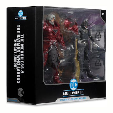 McFarlane Toys - DC Multiverse Batman Who Laughs (Knight Armor) & The Merciless (Dark Multiverse) 7in Figures and Mega Figure 2-pack