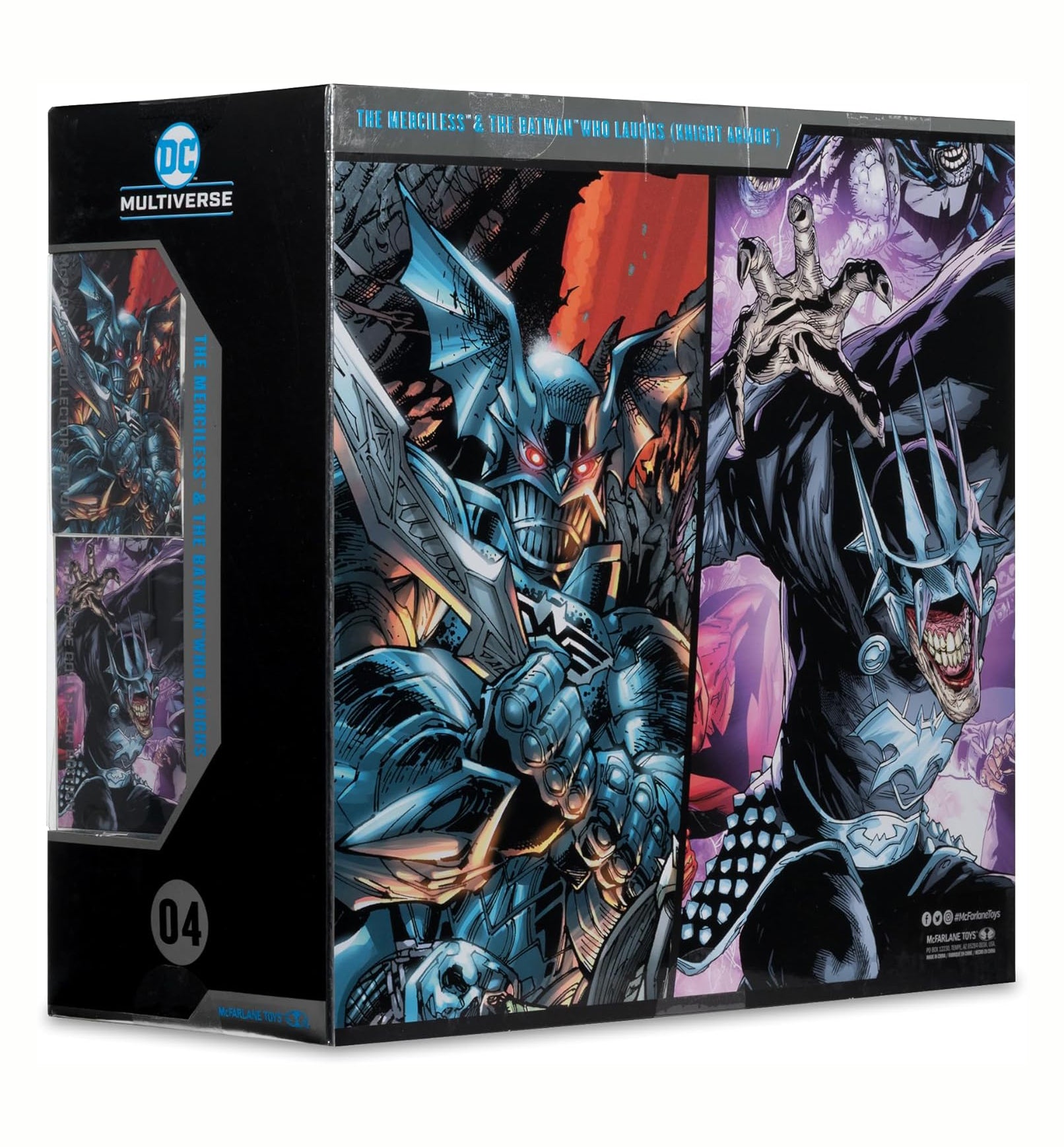 McFarlane Toys - DC Multiverse Batman Who Laughs (Knight Armor) & The Merciless (Dark Multiverse) 7in Figures and Mega Figure 2-pack