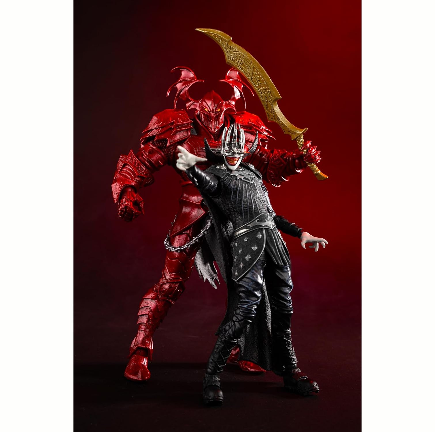 McFarlane Toys - DC Multiverse Batman Who Laughs (Knight Armor) & The Merciless (Dark Multiverse) 7in Figures and Mega Figure 2-pack