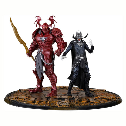 McFarlane Toys - DC Multiverse Batman Who Laughs (Knight Armor) & The Merciless (Dark Multiverse) 7in Figures and Mega Figure 2-pack