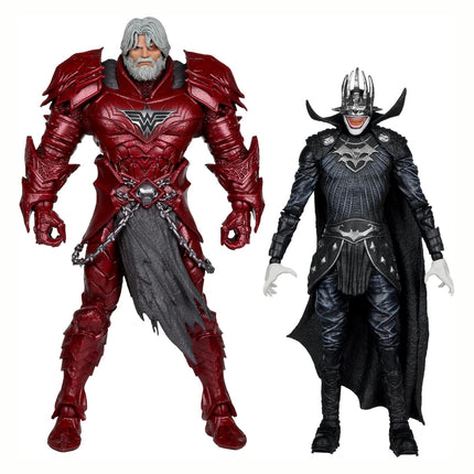 McFarlane Toys - DC Multiverse Batman Who Laughs (Knight Armor) & The Merciless (Dark Multiverse) 7in Figures and Mega Figure 2-pack