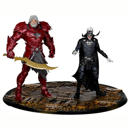 McFarlane Toys - DC Multiverse Batman Who Laughs (Knight Armor) & The Merciless (Dark Multiverse) 7in Figures and Mega Figure 2-pack