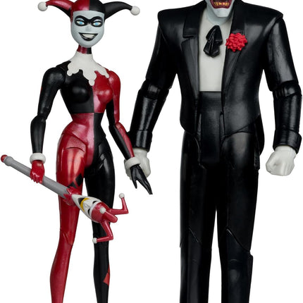 McFarlane Toys - Batman: The Animated Series Harley Quinn and The Joker (Mad Love 2 Pack) 6in Action Figures Gold Label