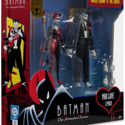 McFarlane Toys - Batman: The Animated Series Harley Quinn and The Joker (Mad Love 2 Pack) 6in Action Figures Gold Label