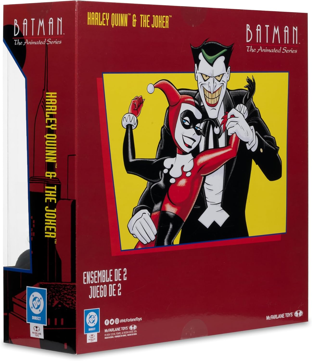 McFarlane Toys - Batman: The Animated Series Harley Quinn and The Joker (Mad Love 2 Pack) 6in Action Figures Gold Label