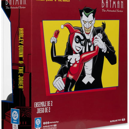 McFarlane Toys - Batman: The Animated Series Harley Quinn and The Joker (Mad Love 2 Pack) 6in Action Figures Gold Label