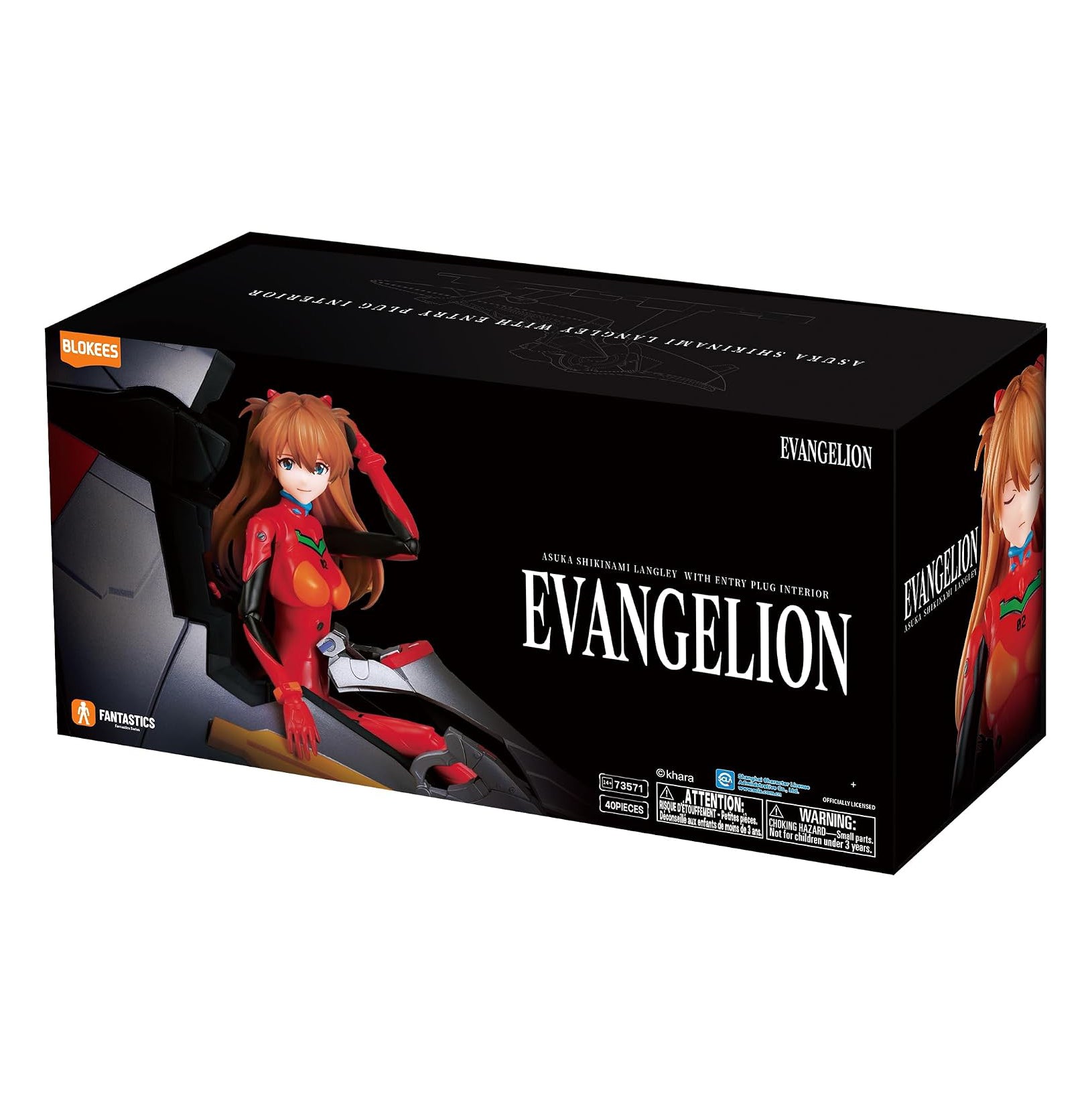 BLOKEES - Fantastics Series, Evangelion, Asuka Shikinami Langley with Entry Plug Interior, Model Kit