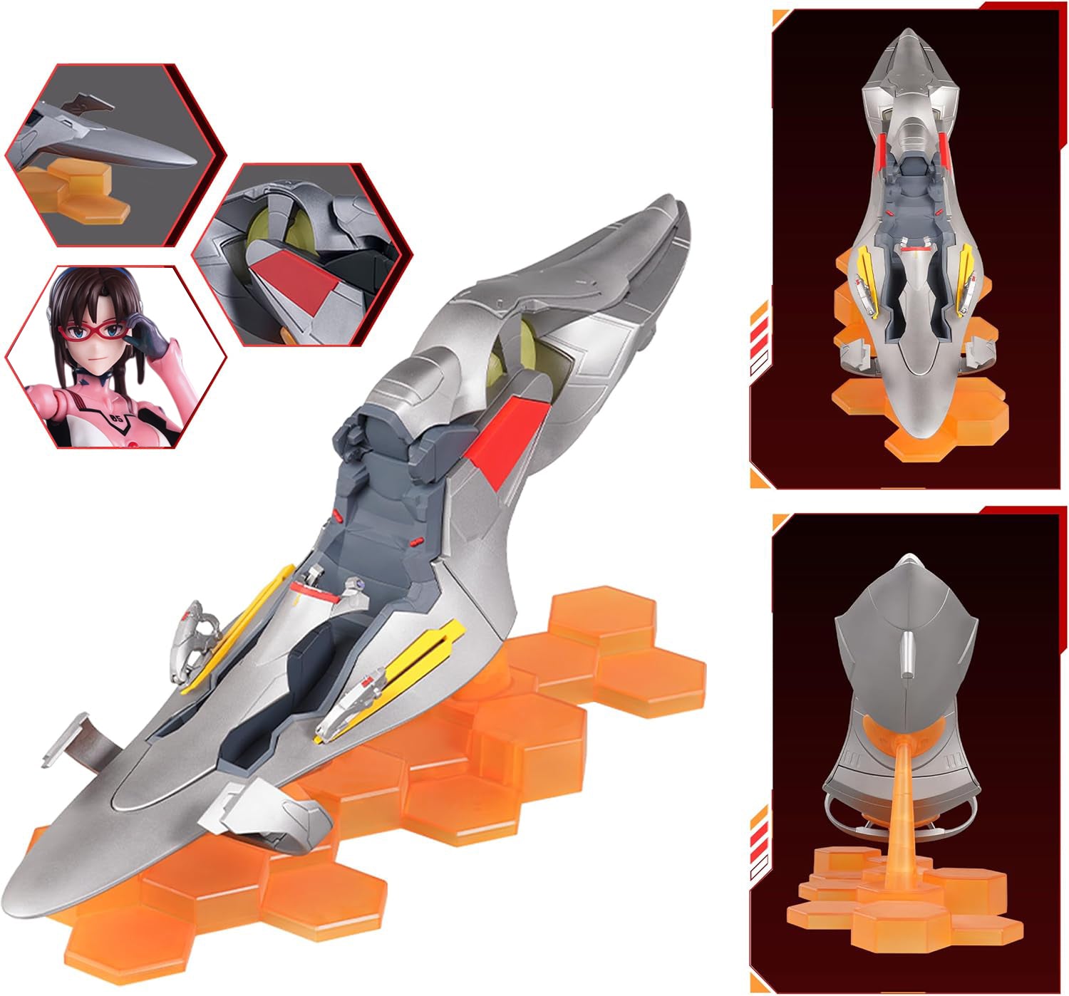 BLOKEES - Fantastics Series, Evangelion, Mari Makinami Illustrious with Entry Plug Interior, Model Kit