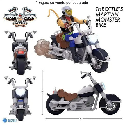 Biker Mice from Mars: Throttle's Martian Monster Bike 7" Scale Vehicle