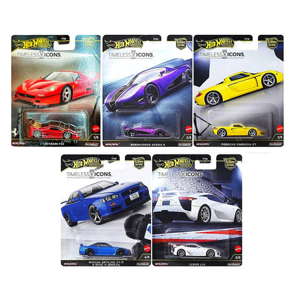Hot Wheels Premium Car Culture Collectible Toy Car, 1:64 Scale Die-Cast Timeless Icons Vehicle with Real Riders Tires