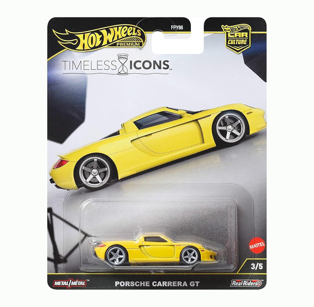 Hot Wheels Premium Car Culture Collectible Toy Car, 1:64 Scale Die-Cast Timeless Icons Vehicle with Real Riders Tires