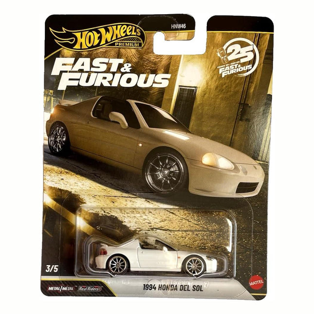 Hot Wheels Premium 1:64 Scale Fast & Furious Collectible Die Cast Metal Toy Cars Model with Rubber Real Riders