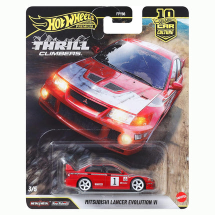 Hot Wheels Car Culture Premium 1:64 Scale Thrill Climbers Die-Cast Toy with Real Riders