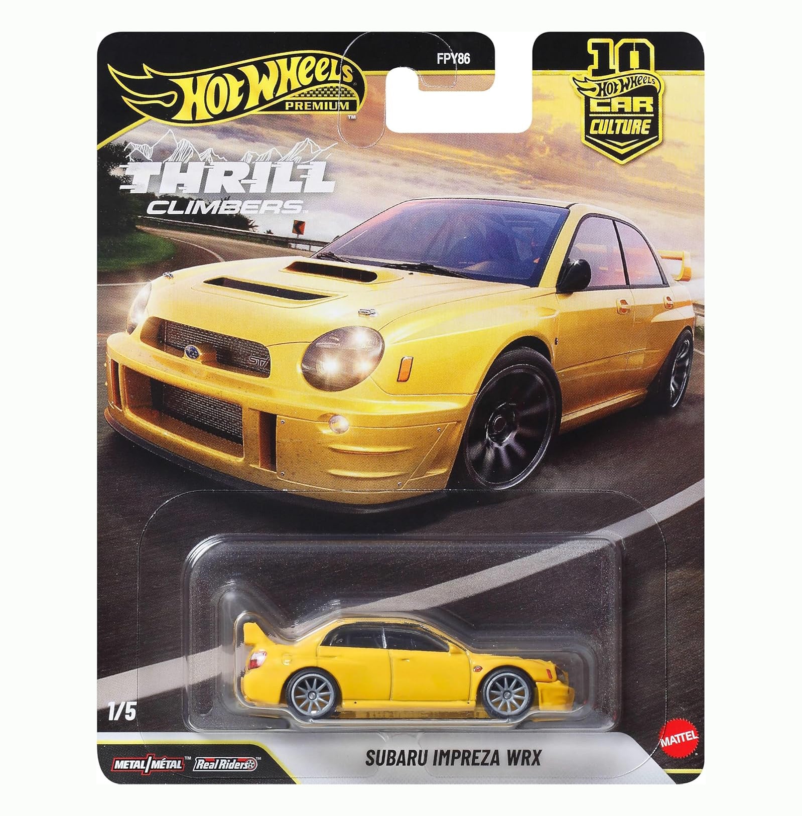Hot Wheels Car Culture Premium 1:64 Scale Thrill Climbers Die-Cast Toy with Real Riders