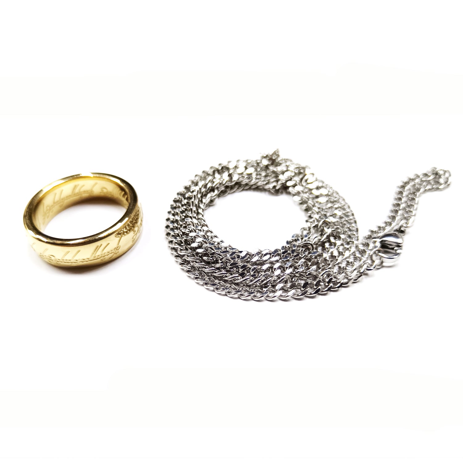 Lord of The Rings "One Ring" and Chain Pendant