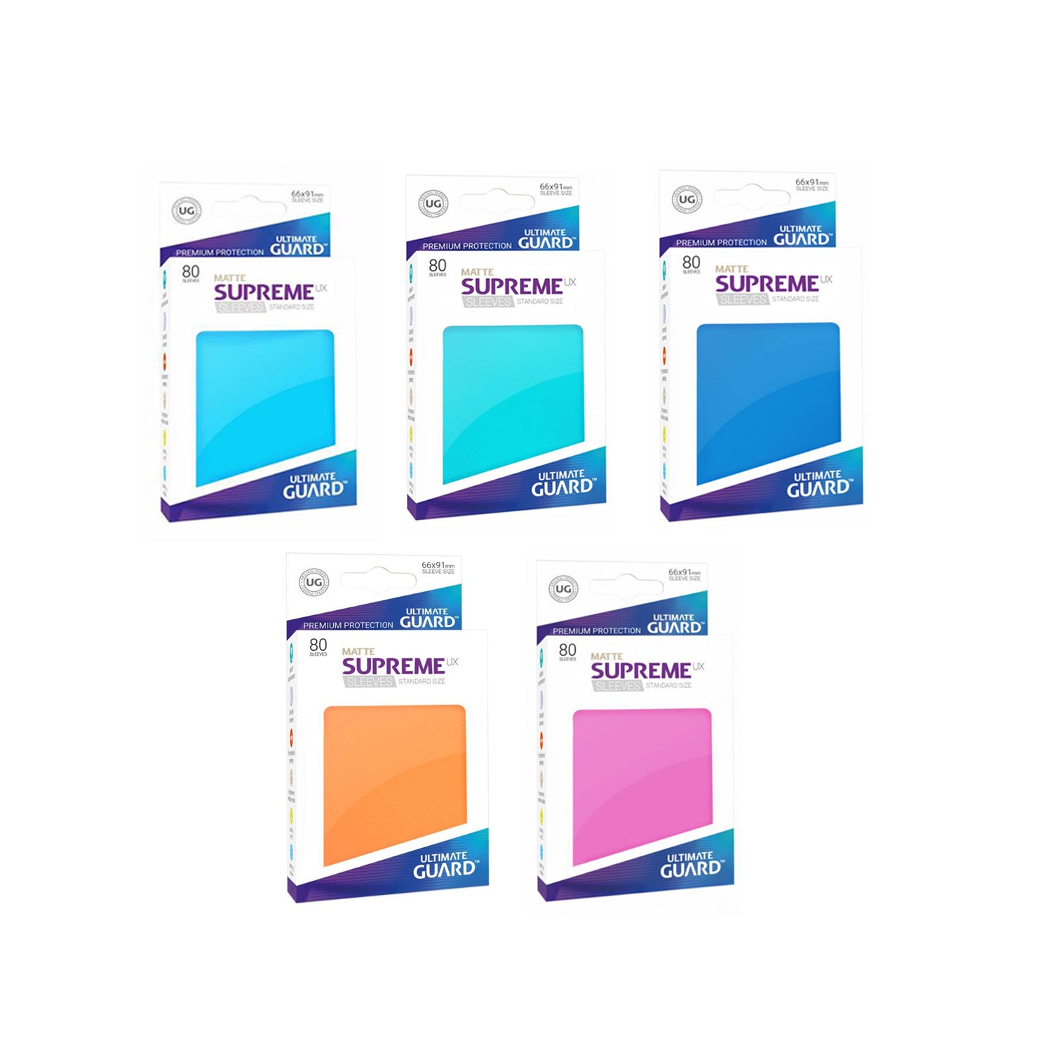 Ultimate Guard - 80 Sleeves: MATTE Supreme UX Standard Size