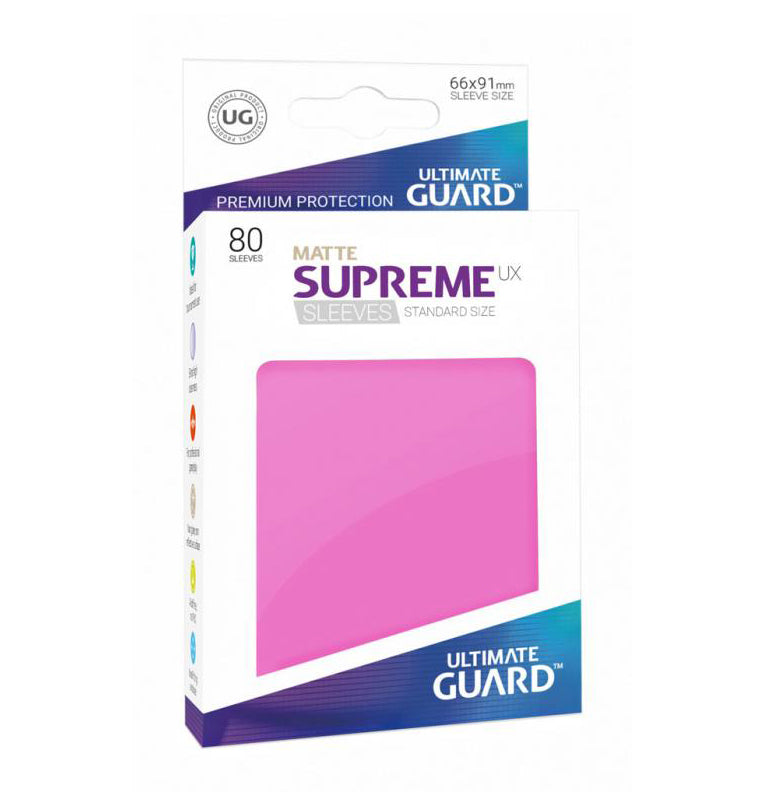 Ultimate Guard - 80 Sleeves: MATTE Supreme UX Standard Size