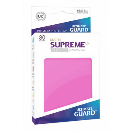 Ultimate Guard - 80 Sleeves: MATTE Supreme UX Standard Size