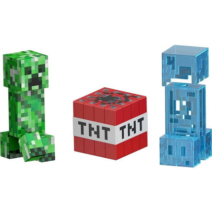 Minecraft Diamond Level Creeper Action Figure & Die-Cast Accessories, Collectible Toy, 5.5 Inch