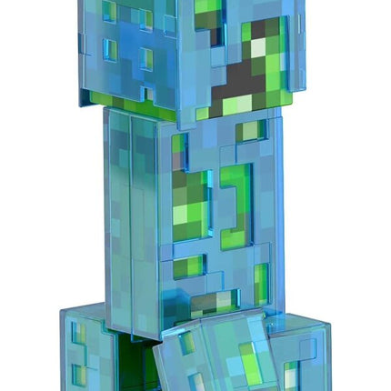 Minecraft Diamond Level Creeper Action Figure & Die-Cast Accessories, Collectible Toy, 5.5 Inch