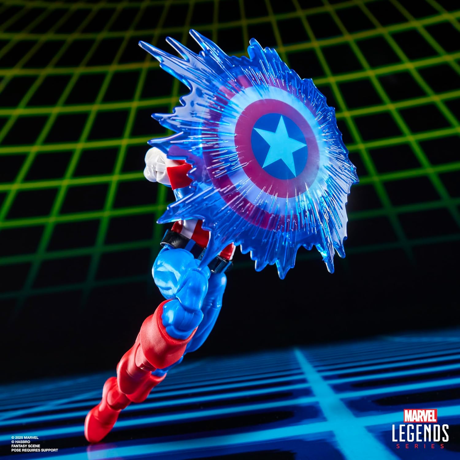 Marvel Legends Series Gamerverse Captain America vs Venom, Retro Video Game-Inspired Collectible 6-Inch Action Figures 2-Pack